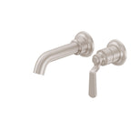 California Faucets Descanso Works Llave de Lavabo de Pared de Una Llave - Níquel Satinado