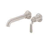 California Faucets Descanso Works Llave de Lavabo de Pared de Una Llave - Níquel Satinado