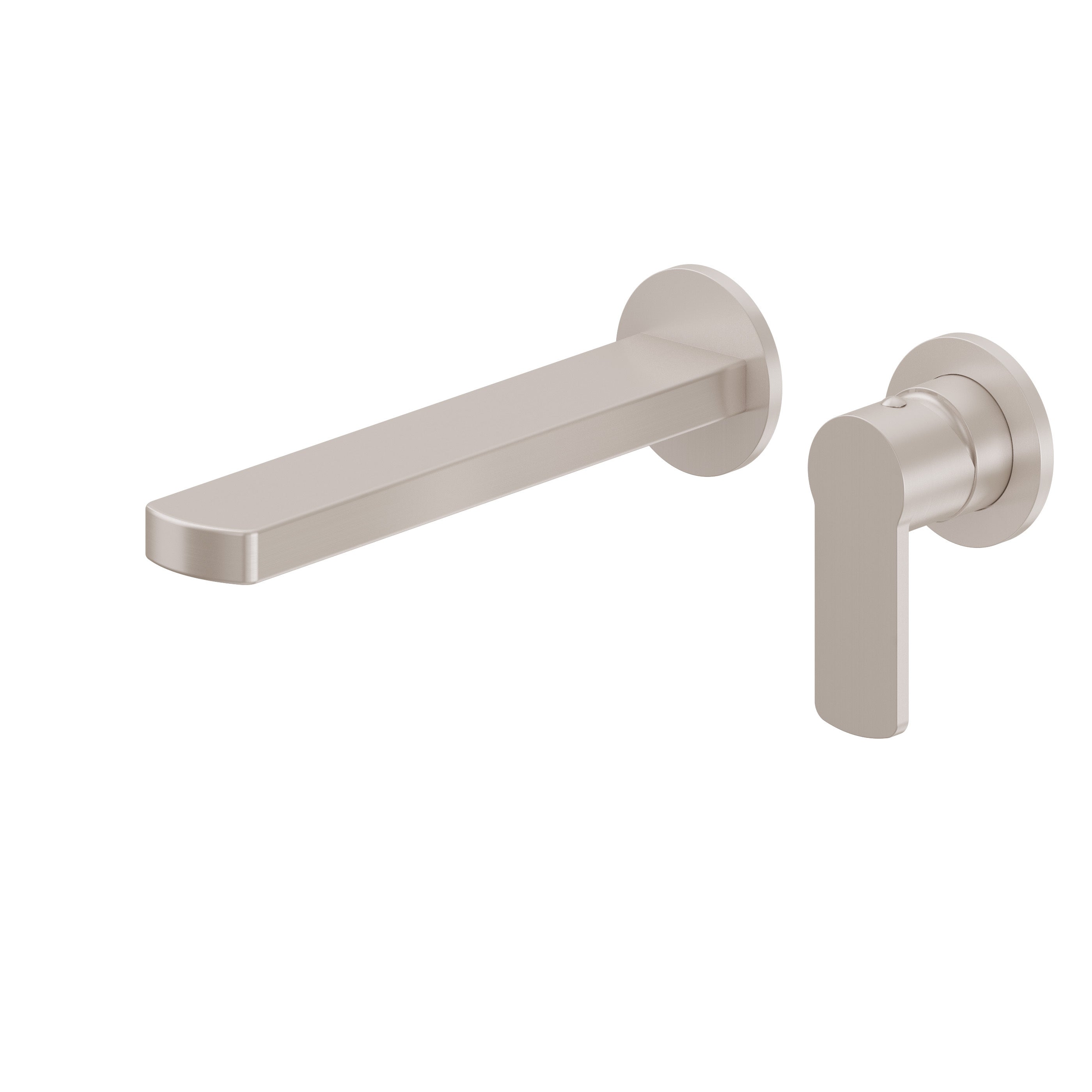California Faucets Arpeggio Llave de Lavabo de Pared de Una Llave - Níquel Satinado