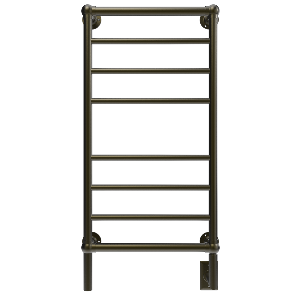 Traditional Modelo T-2040 8 Barras Toallero Calefactor Cableado en Bronce Satinado