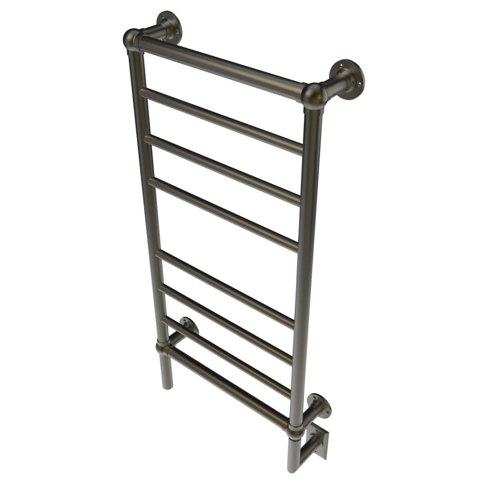 Traditional Modelo T-2040 8 Barras Toallero Calefactor Cableado en Bronce Satinado