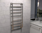 Traditional Modelo T-2040 8 Barras Toallero Calefactor Cableado en Bronce Satinado