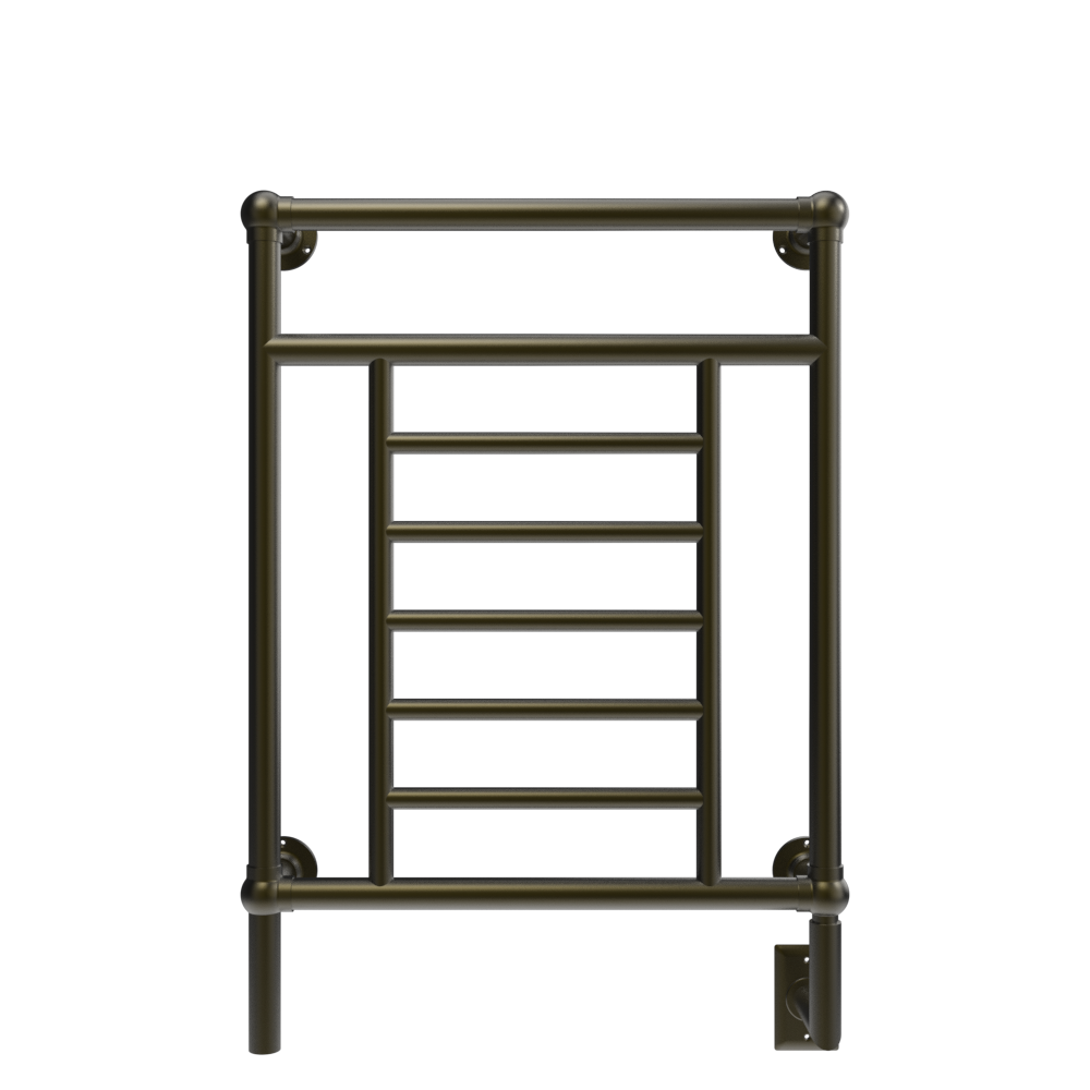 Traditional Modelo T-2536 8 Barras Toallero Calefactor Cableado en Bronce Satinado