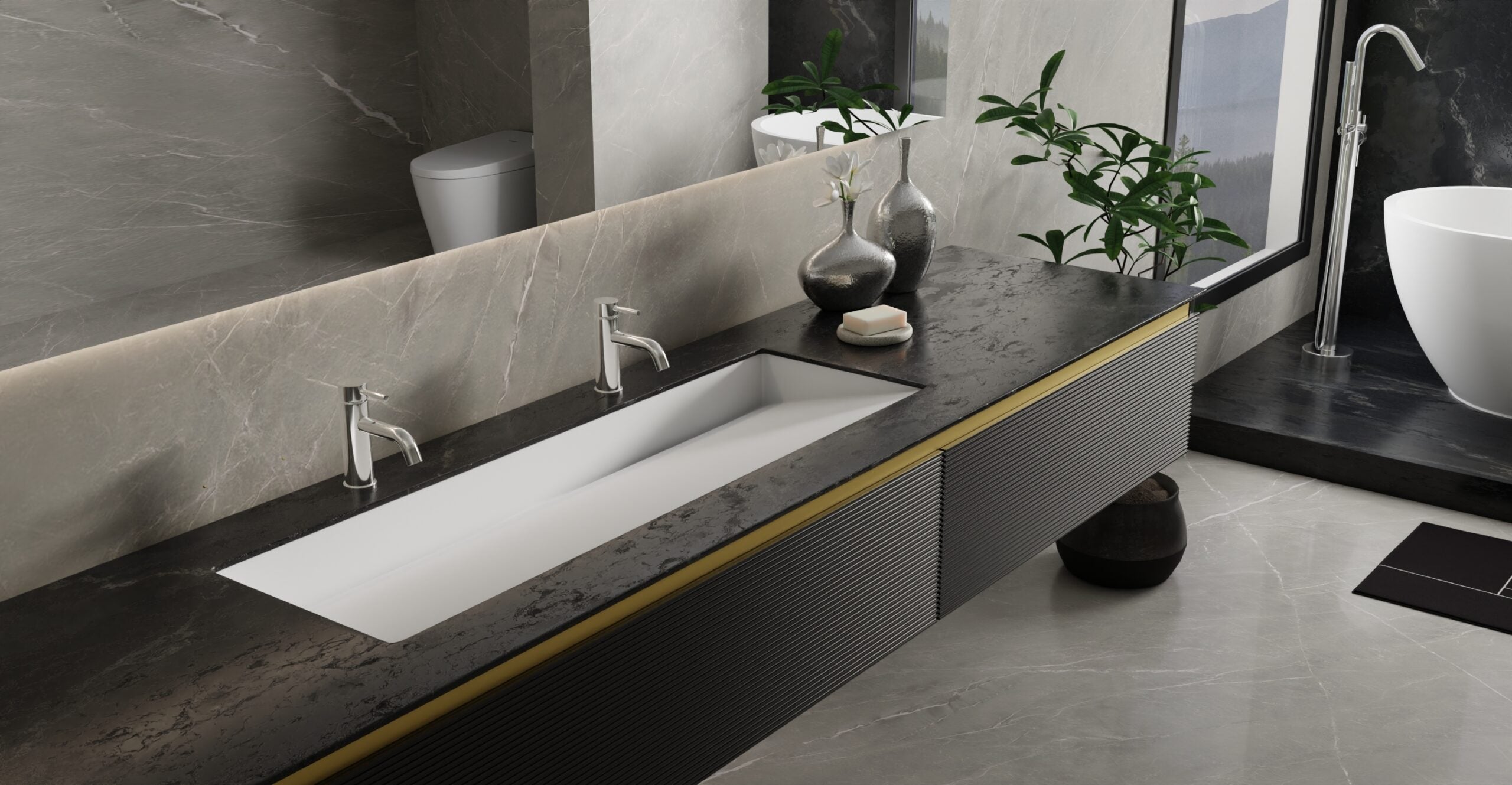 Badeloft Lavabo Bajocubierta Tipo Rampa UB-04-XXL