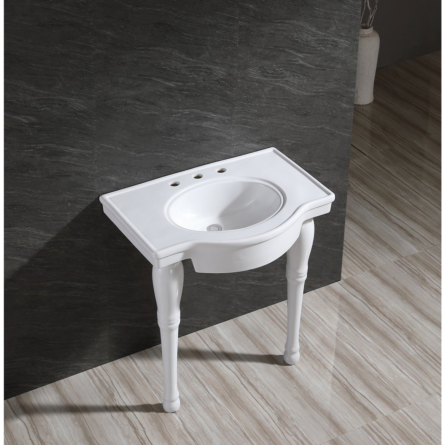 Kingston Brass Templeton lavabo consola — vista