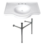 Kingston Brass Templeton lavabo consola — Cromo Pulido