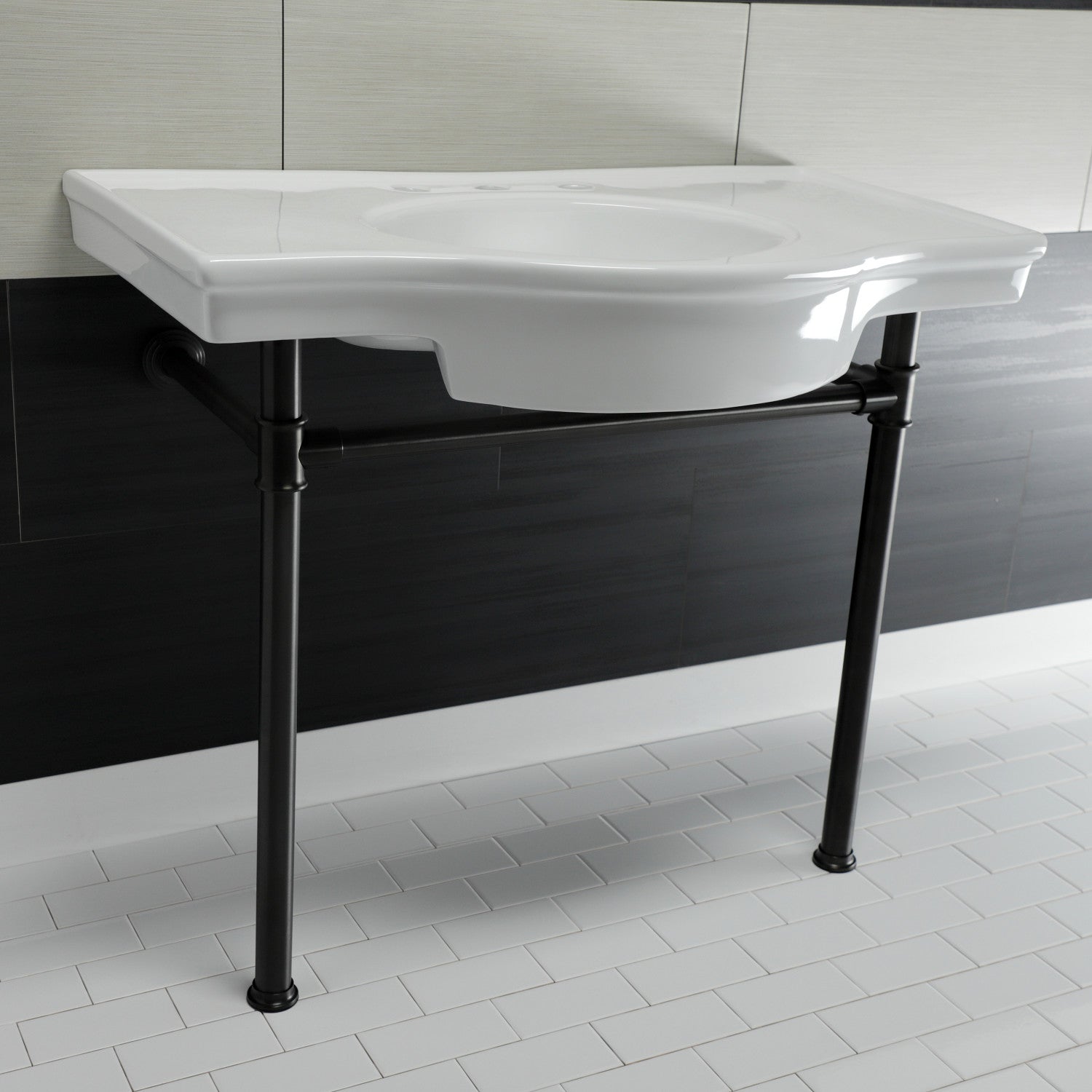 Kingston Brass Templeton lavabo consola — vista