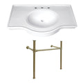 Kingston Brass Templeton lavabo consola — Latón Cepillado