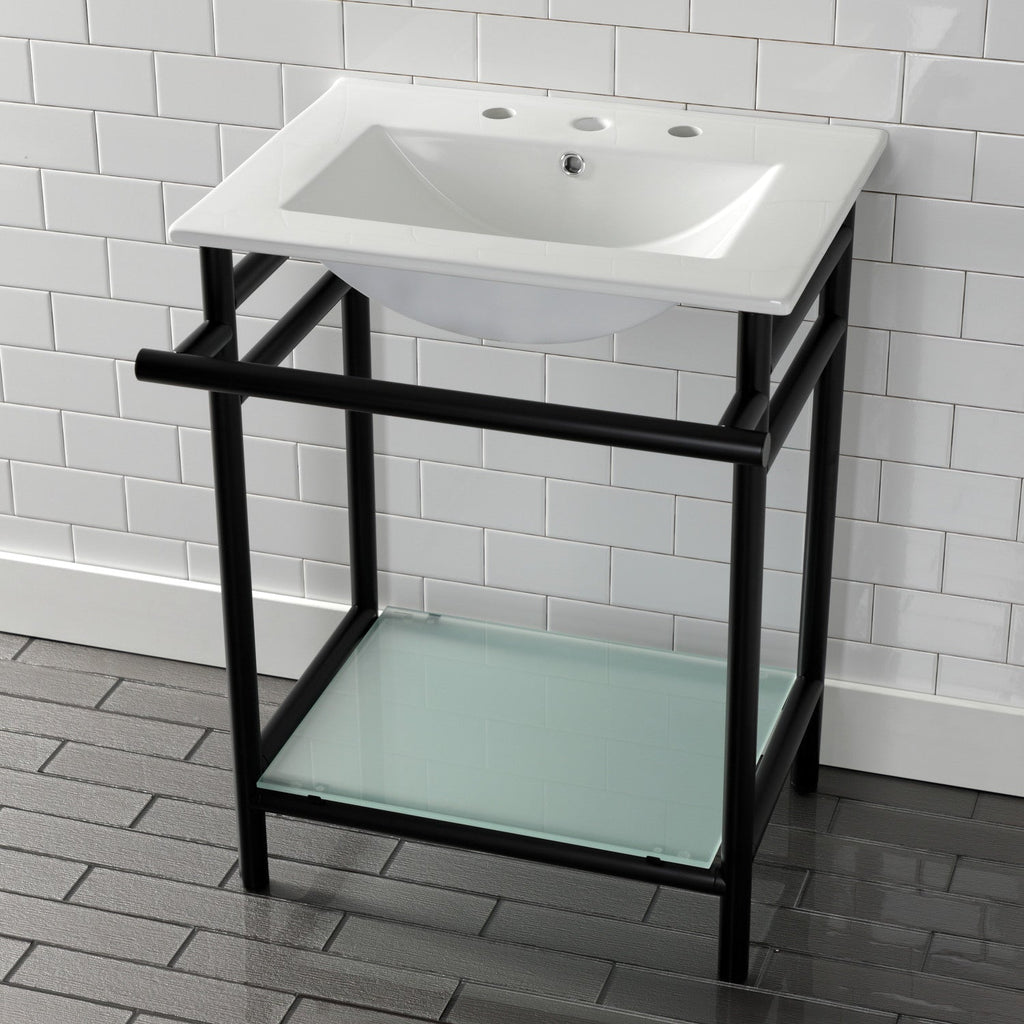 Kingston Brass Sheridan lavabo consola — vista