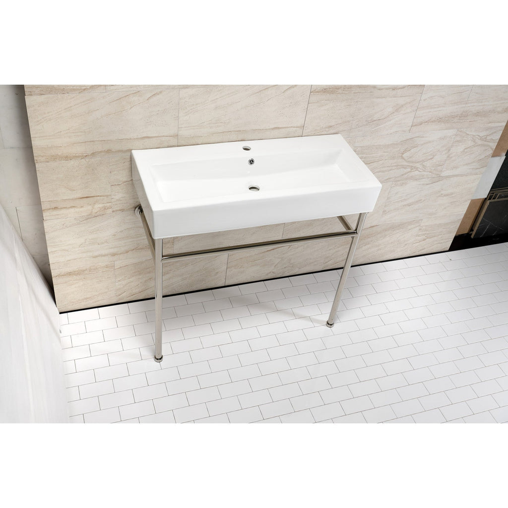 Kingston Brass New Haven lavabo consola — vista