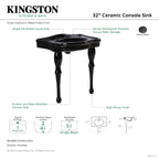 Kingston Brass Imperial lavabo consola — vista