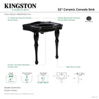 Kingston Brass Imperial lavabo consola — vista