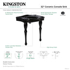 Kingston Brass Imperial lavabo consola — vista