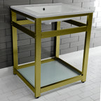 Kingston Brass Quadras lavabo consola — vista