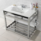 Kingston Brass Quadras lavabo consola — vista