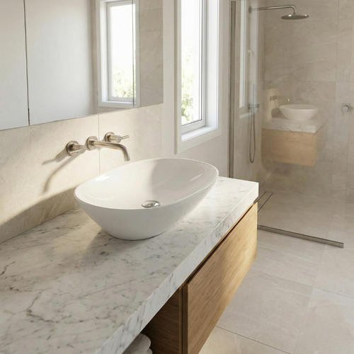Barclay RAK Variant — Lavabo de Sobreponer Oval de Cerámica · 5-503WH — imagen 1