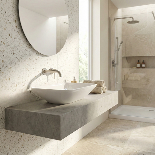 Barclay RAK Variant — Lavabo de Sobreponer Rectangular de Cerámica · 5-505WH — imagen 1