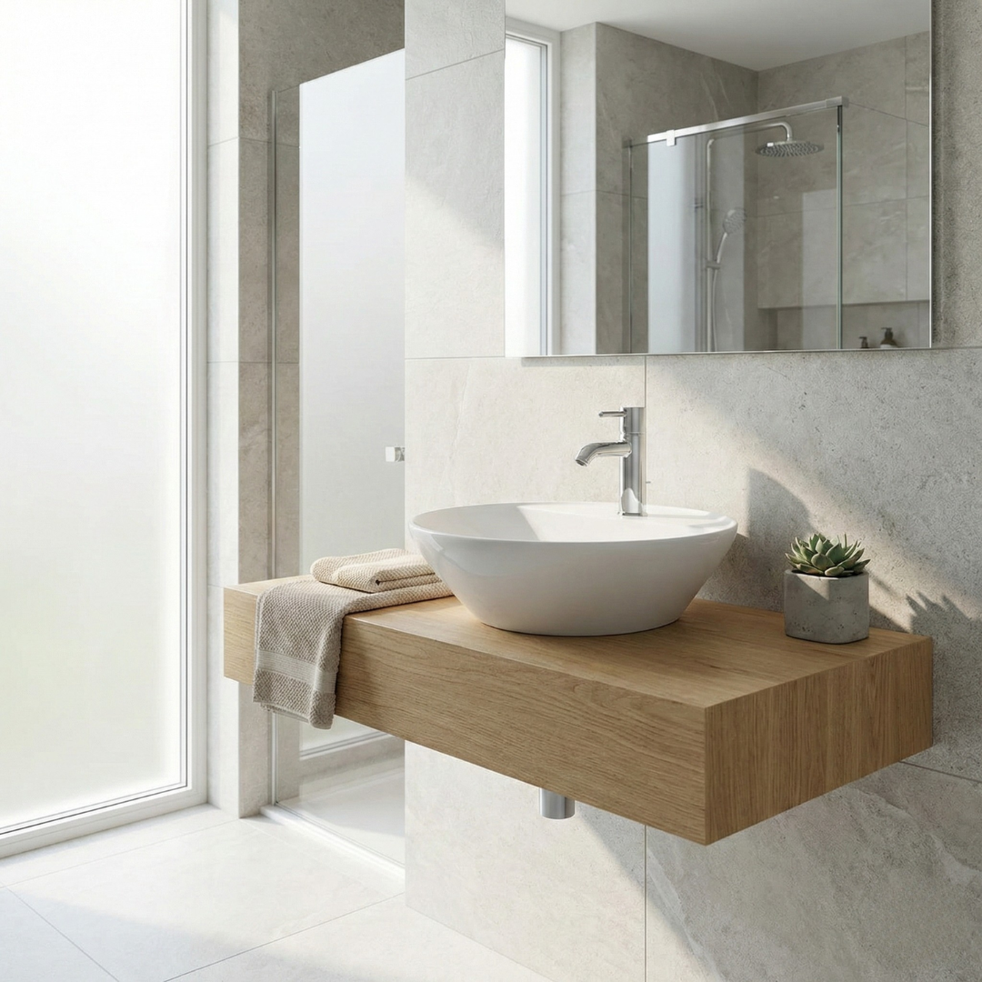 Barclay RAK Variant Basin with Deck — Lavabo de Sobreponer Redondo de Cerámica — imagen 1