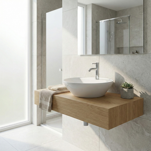 Barclay RAK Variant Basin with Deck — Lavabo de Sobreponer Redondo de Cerámica — imagen 1