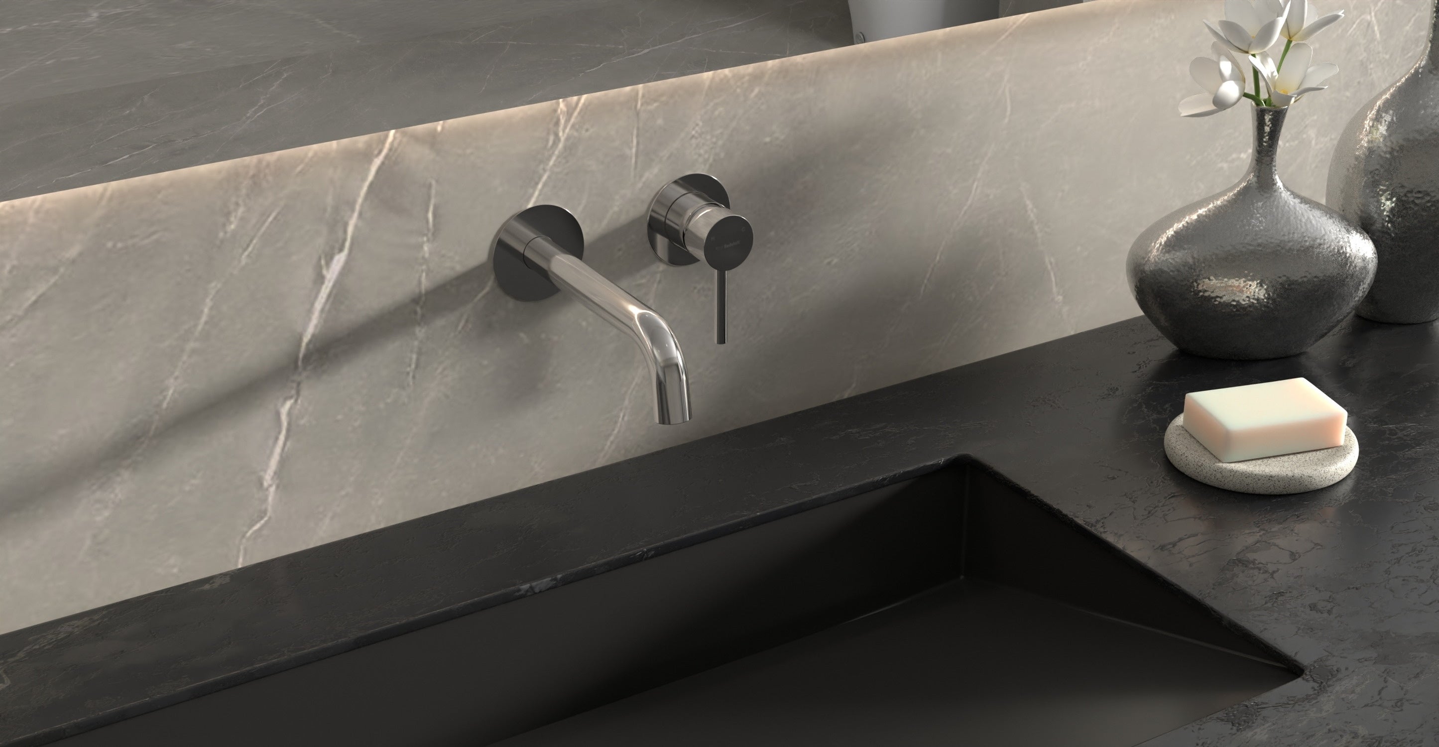 Badeloft Llave de Lavabo de Pared WAT-02