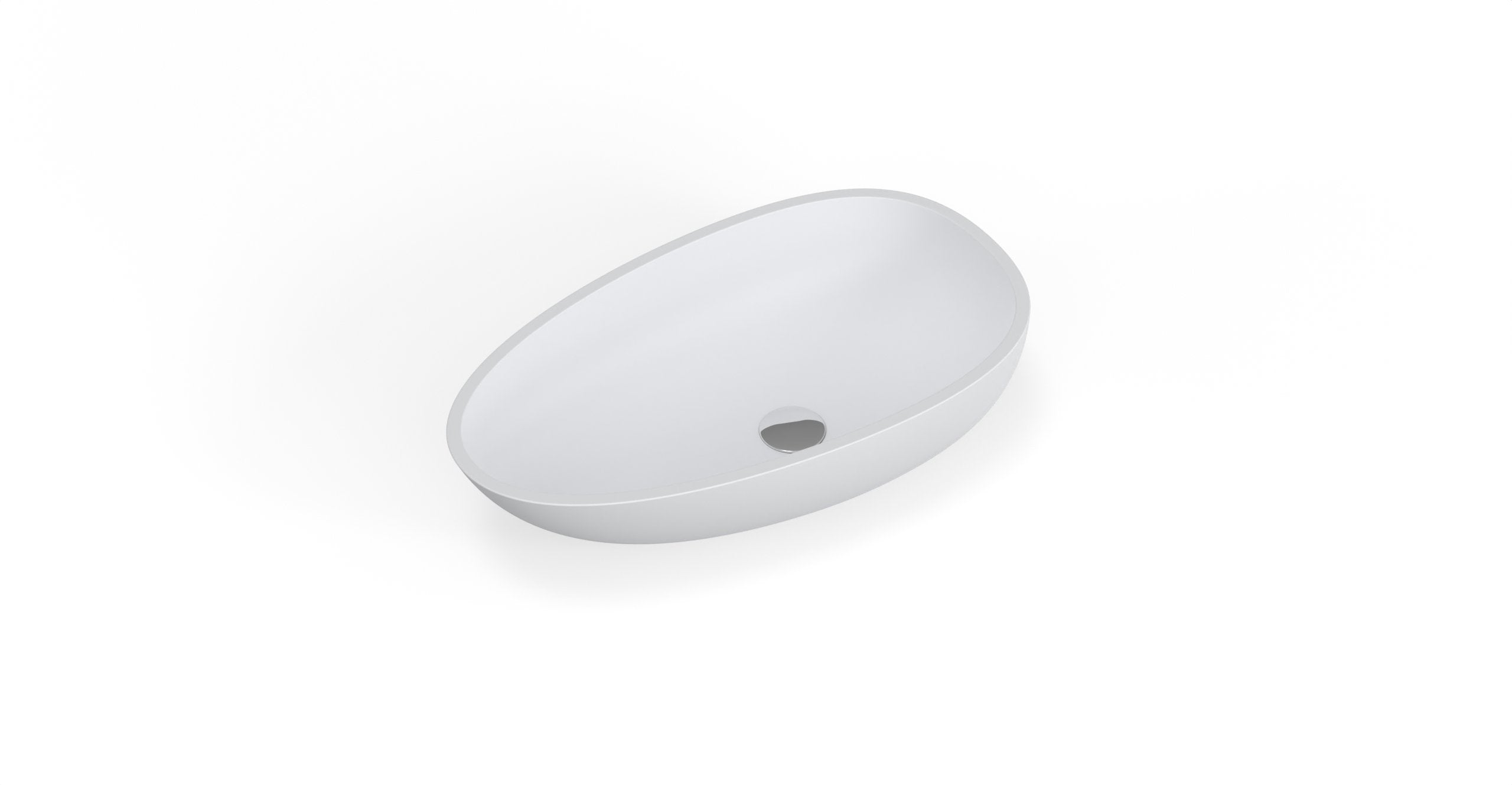 Badeloft Lavabo de Sobreponer Almendra WB-01