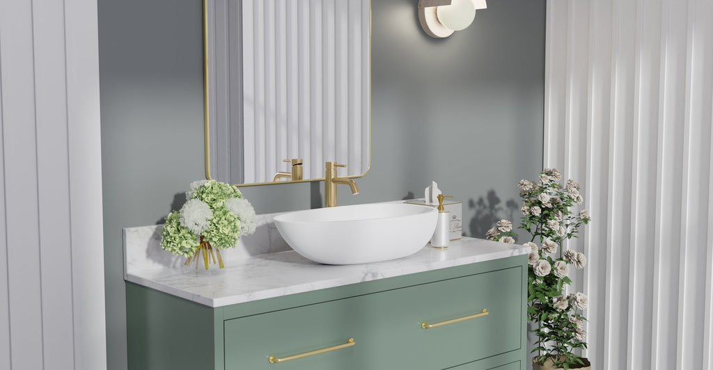 Badeloft Lavabo de Sobreponer Almendra WB-01