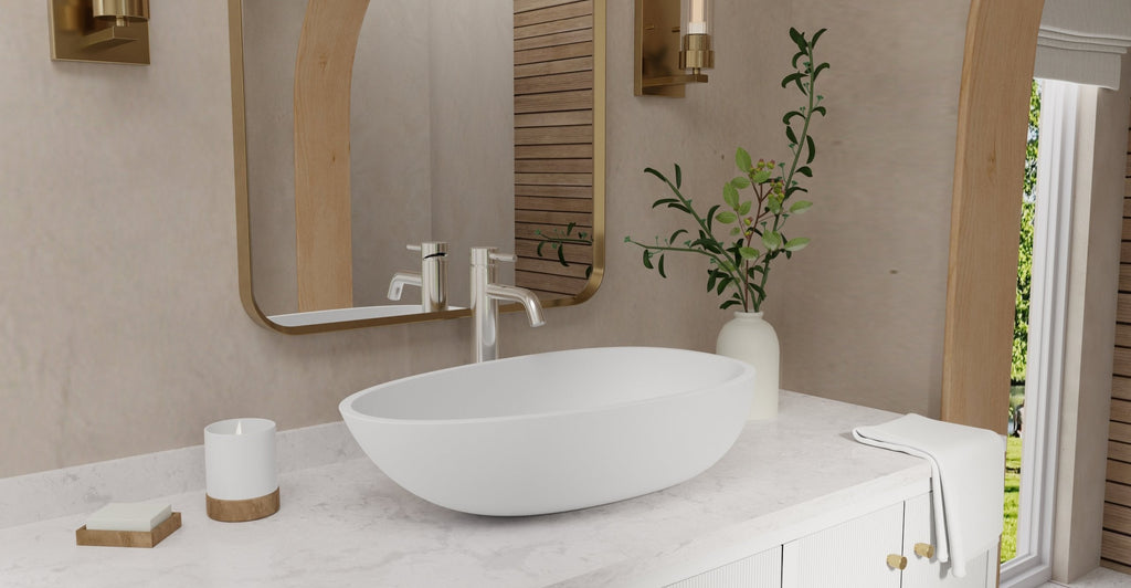 Badeloft Lavabo de Sobreponer Almendra WB-01