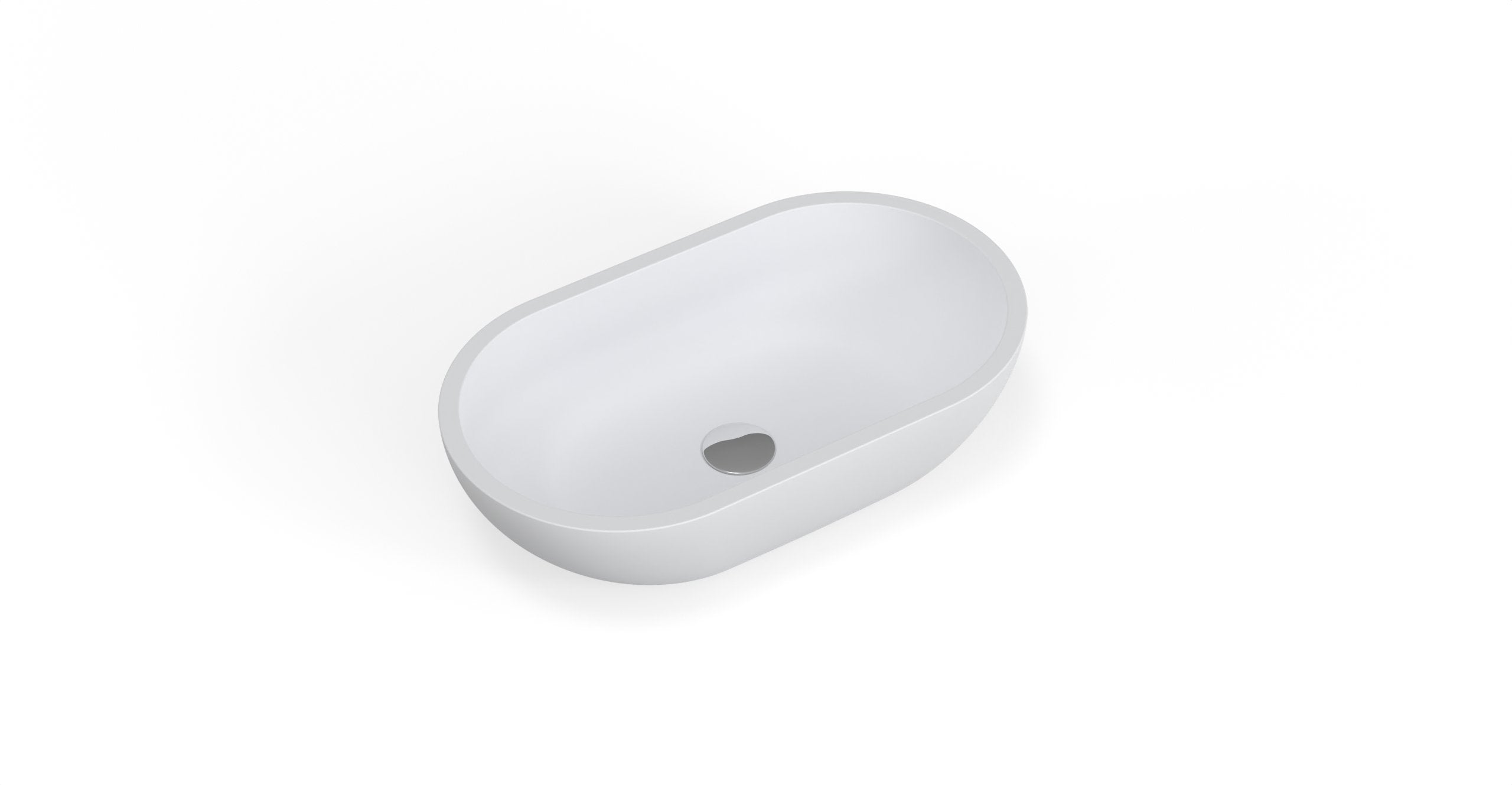 Badeloft Lavabo de Sobreponer Oval WB-02
