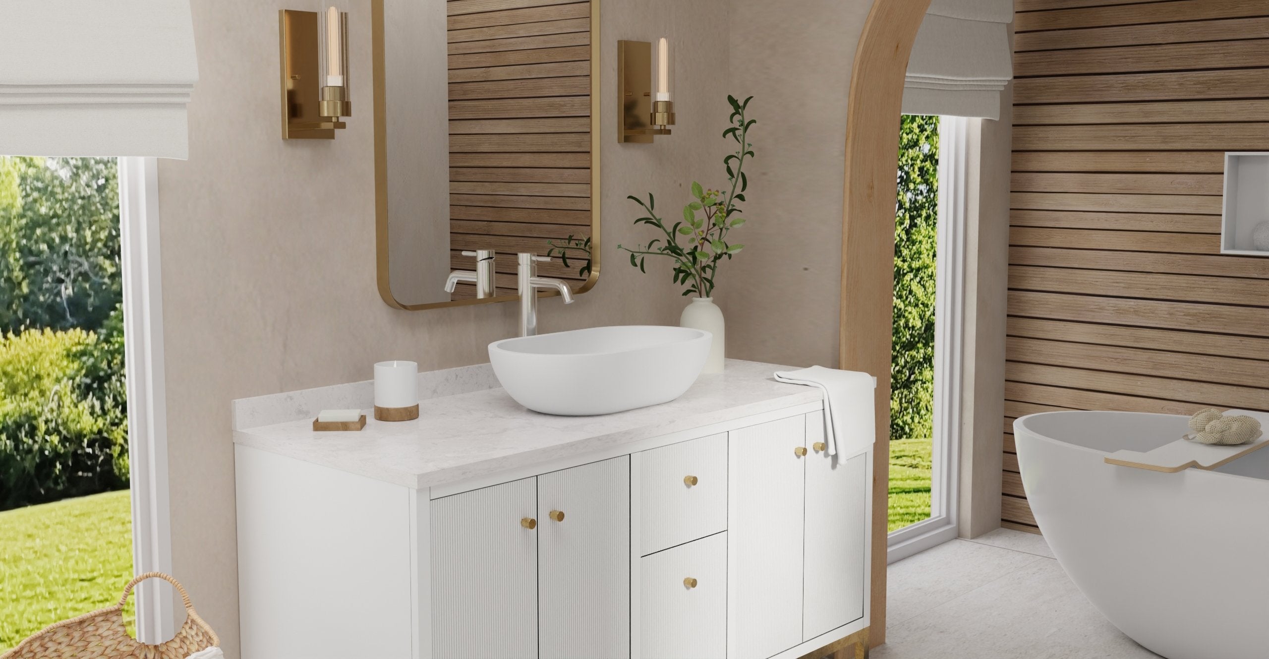 Badeloft Lavabo de Sobreponer Oval WB-02