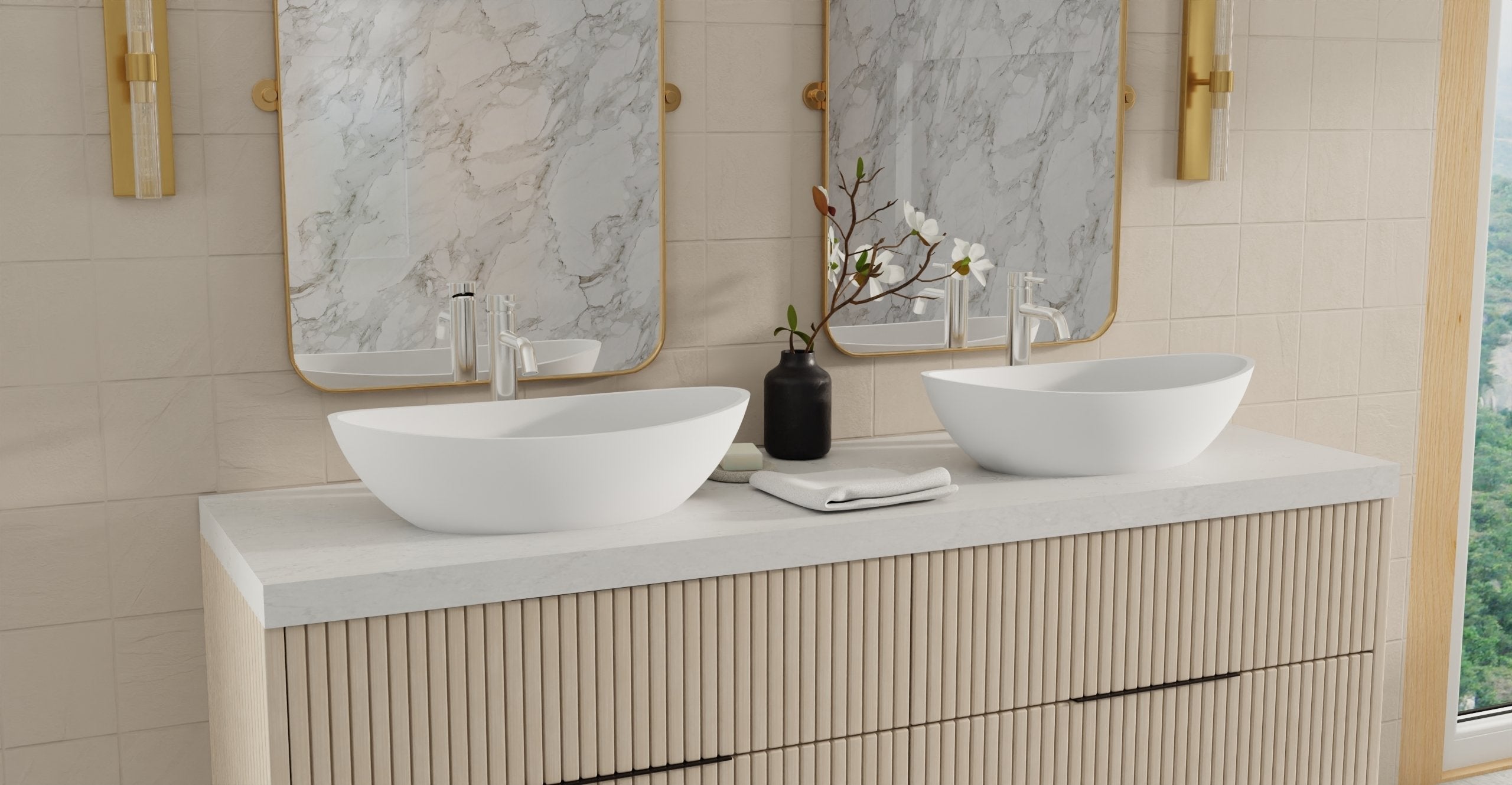 Badeloft Lavabo de Sobreponer Corona WB-03