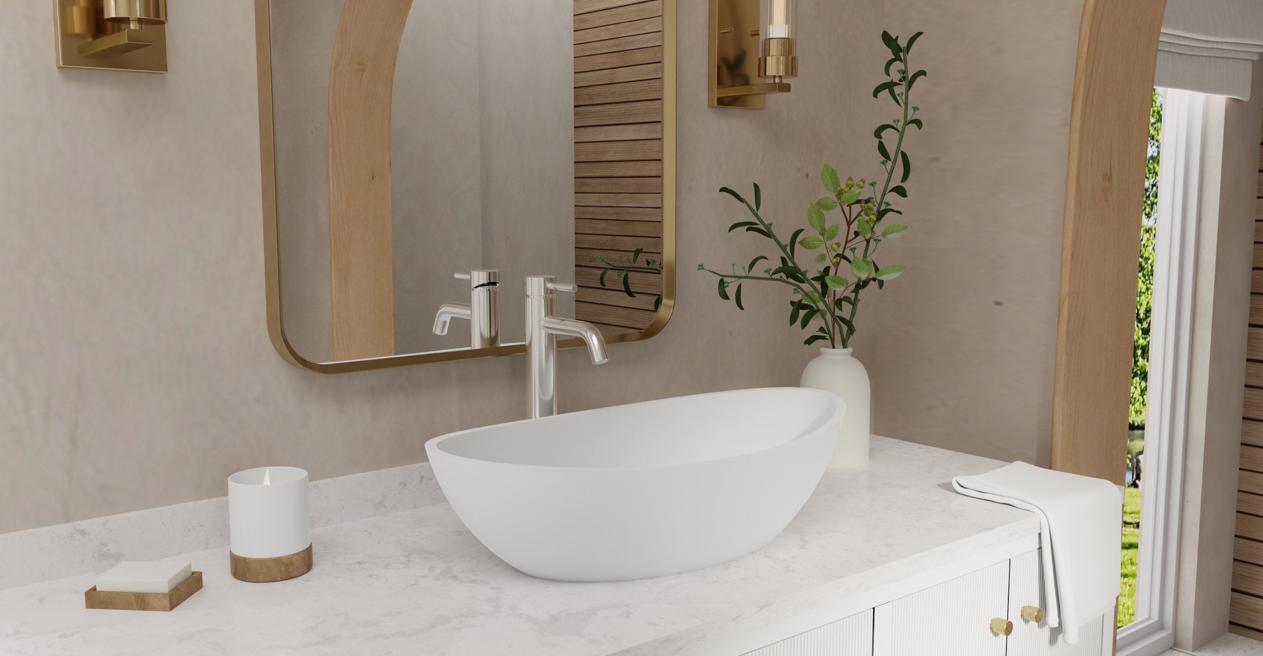 Badeloft Lavabo de Sobreponer Corona WB-03