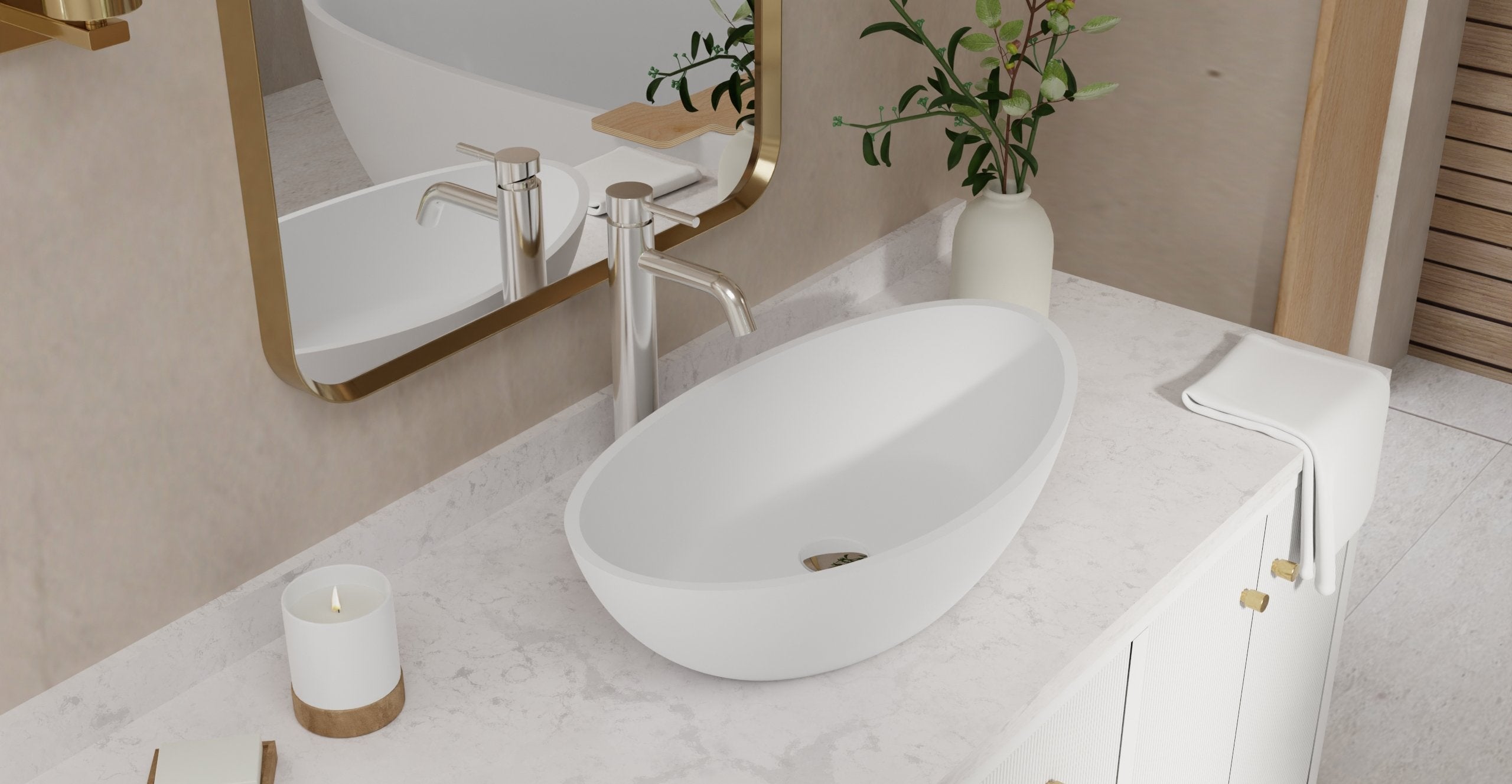 Badeloft Lavabo de Sobreponer Corona WB-03