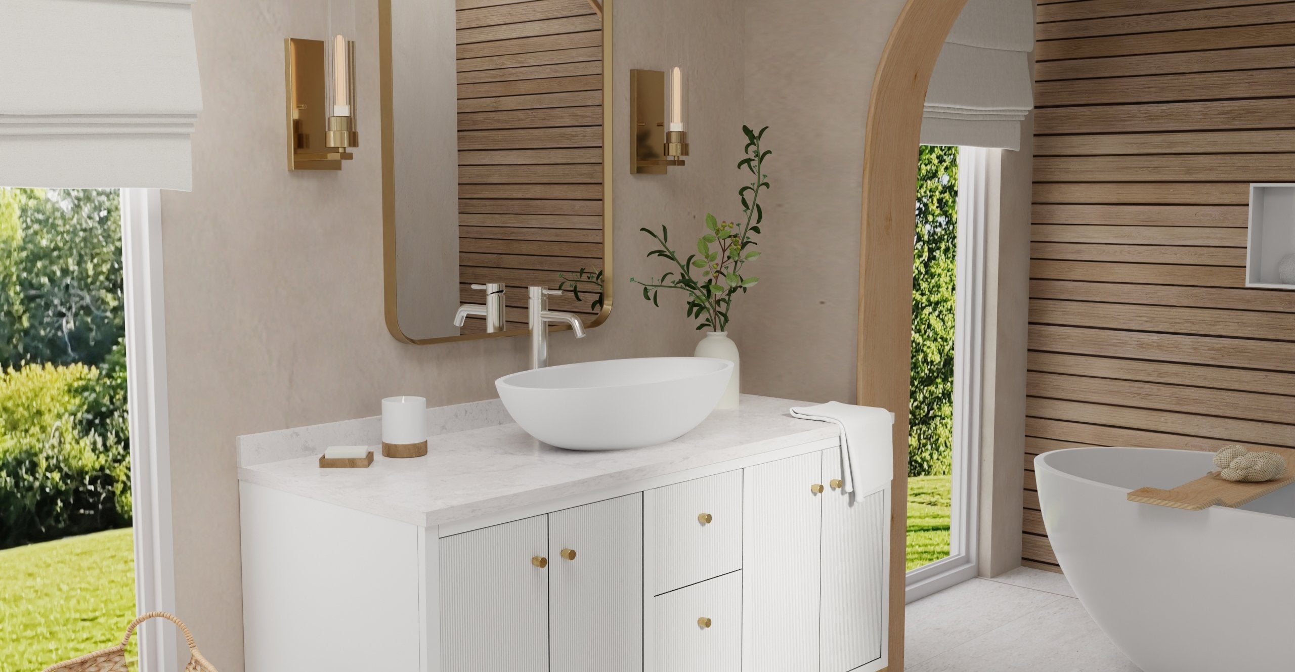 Badeloft Lavabo de Sobreponer Oval WB-04
