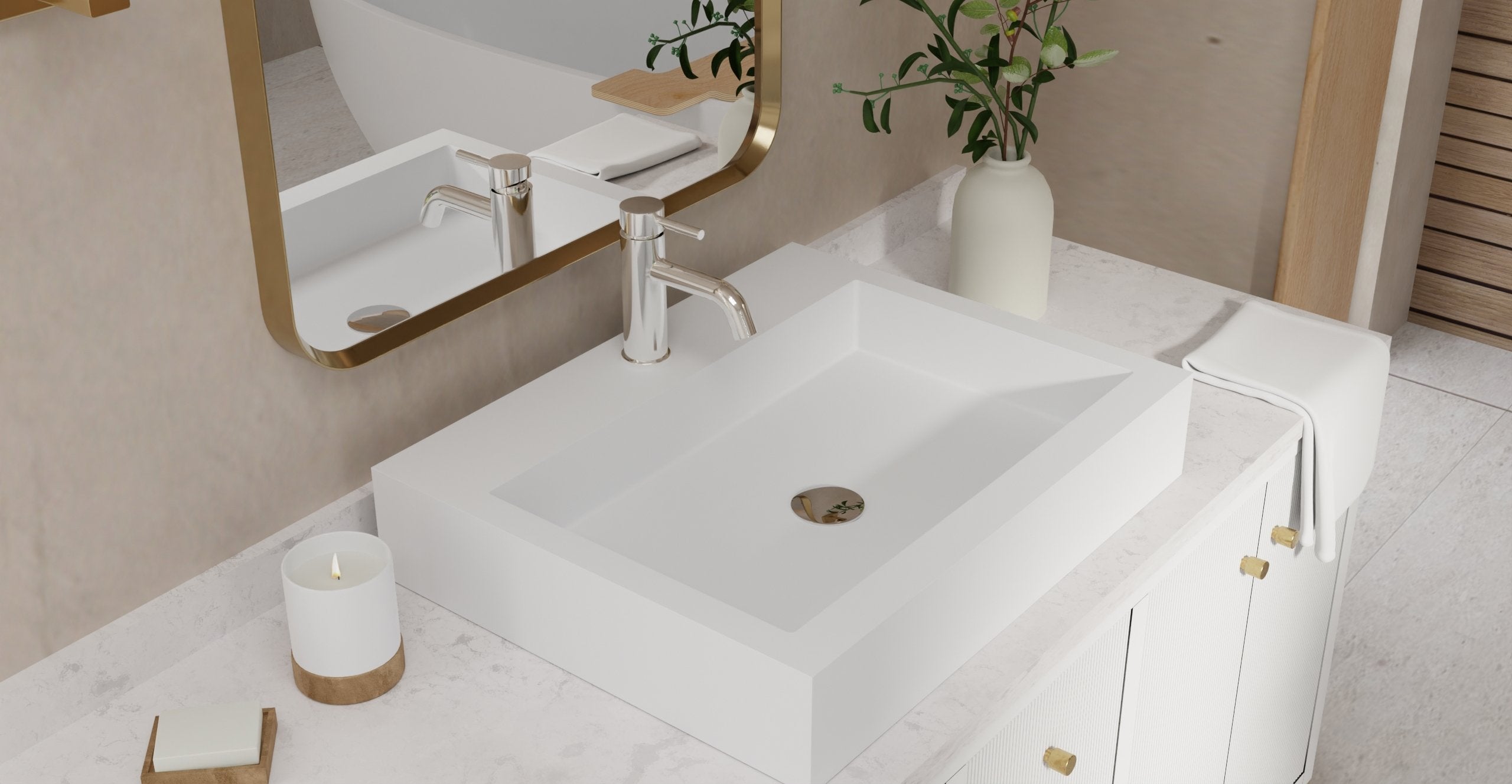 Badeloft Lavabo de Sobreponer WB-05-M