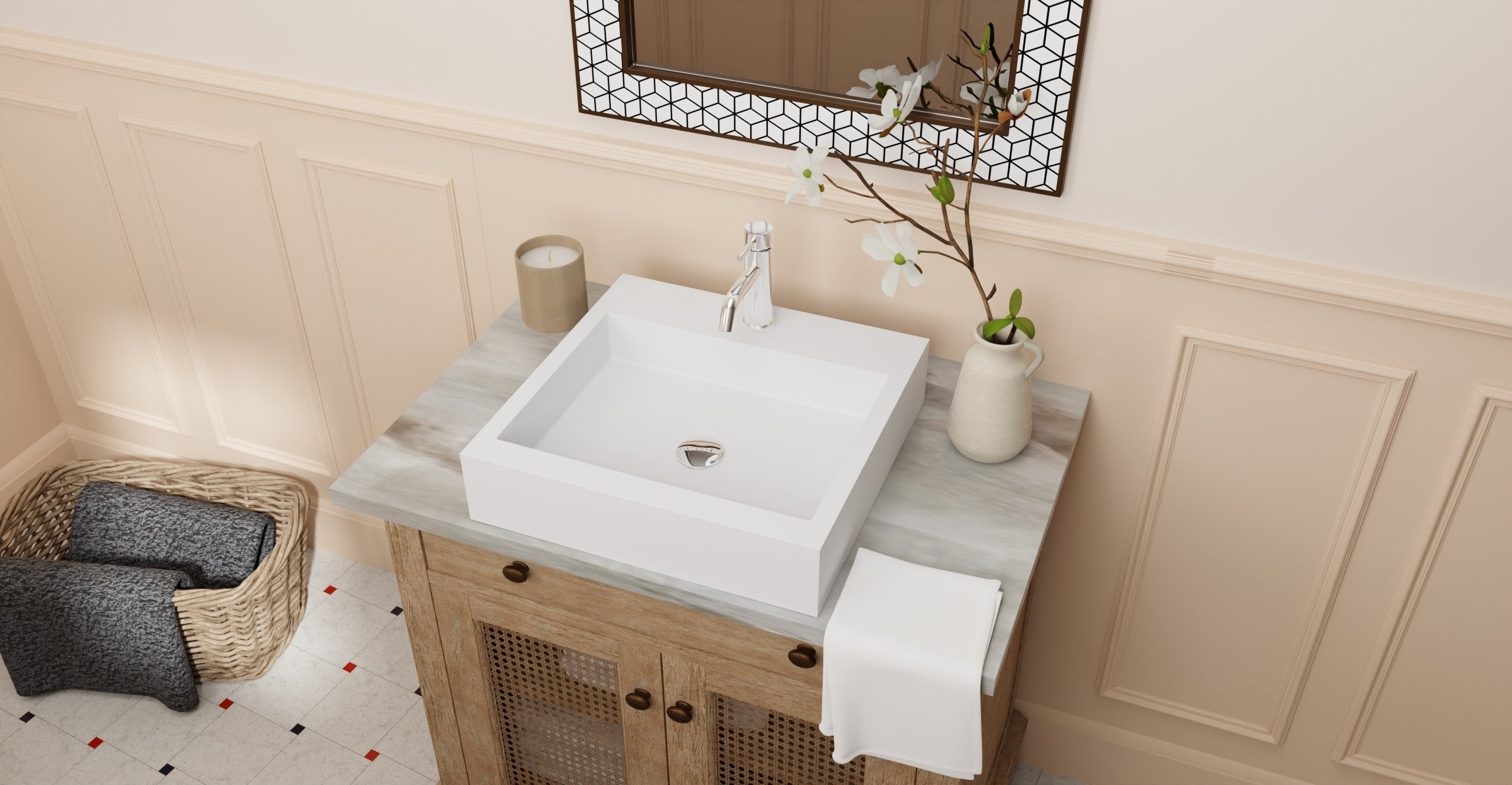 Badeloft Lavabo de Sobreponer WB-05-S