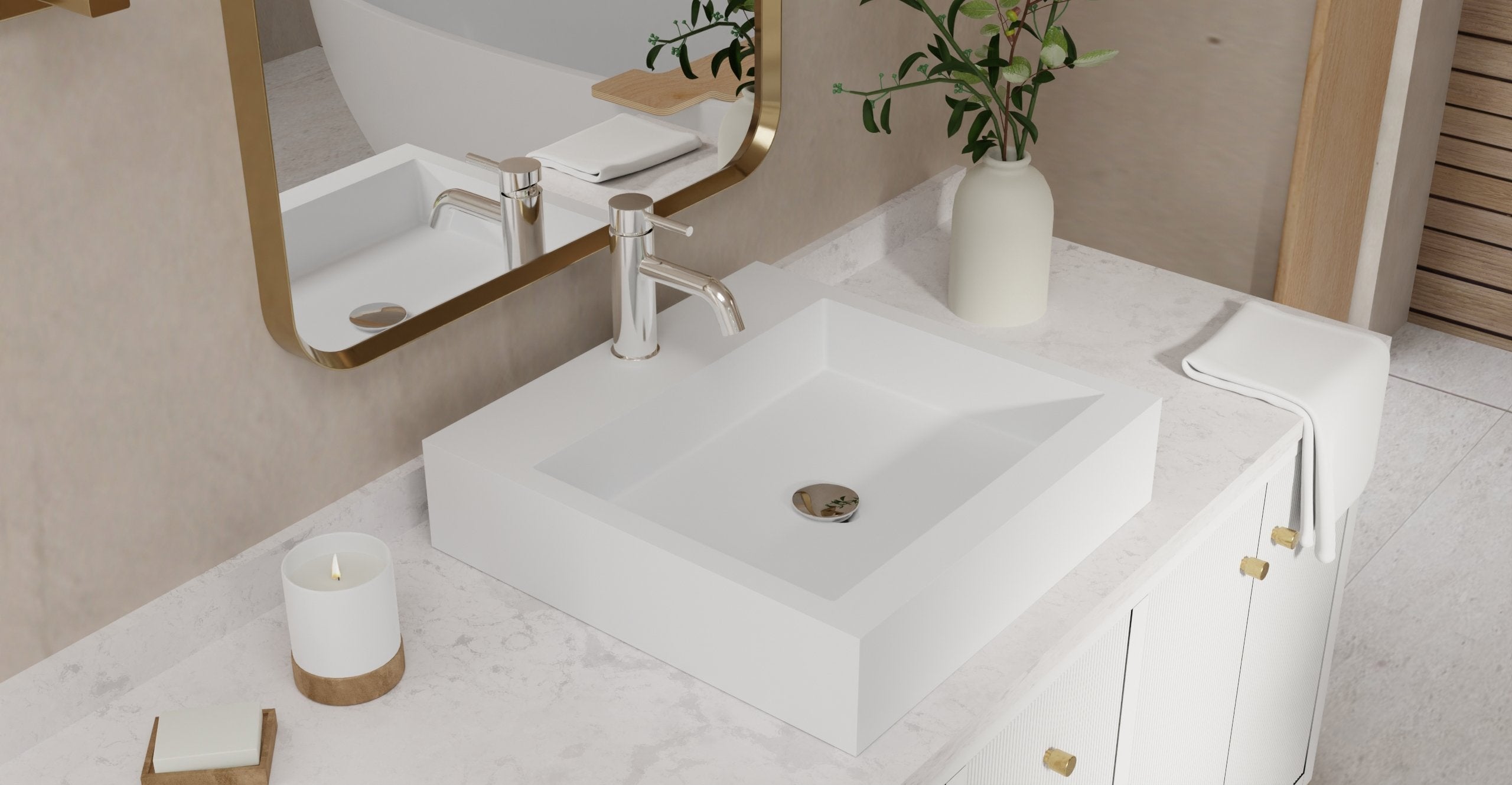 Badeloft Lavabo de Sobreponer WB-05-S