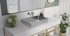 Badeloft Lavabo de Sobreponer de Acero Inoxidable ES-WB-600