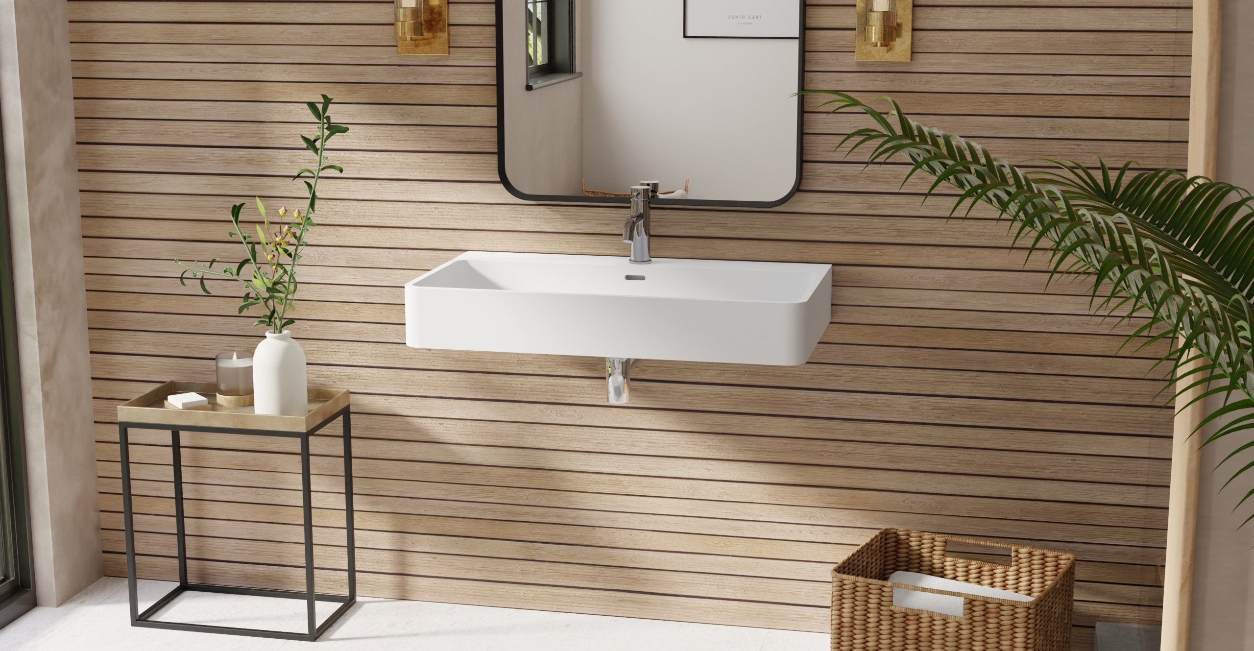 Badeloft Lavabo de Pared WT-01-L