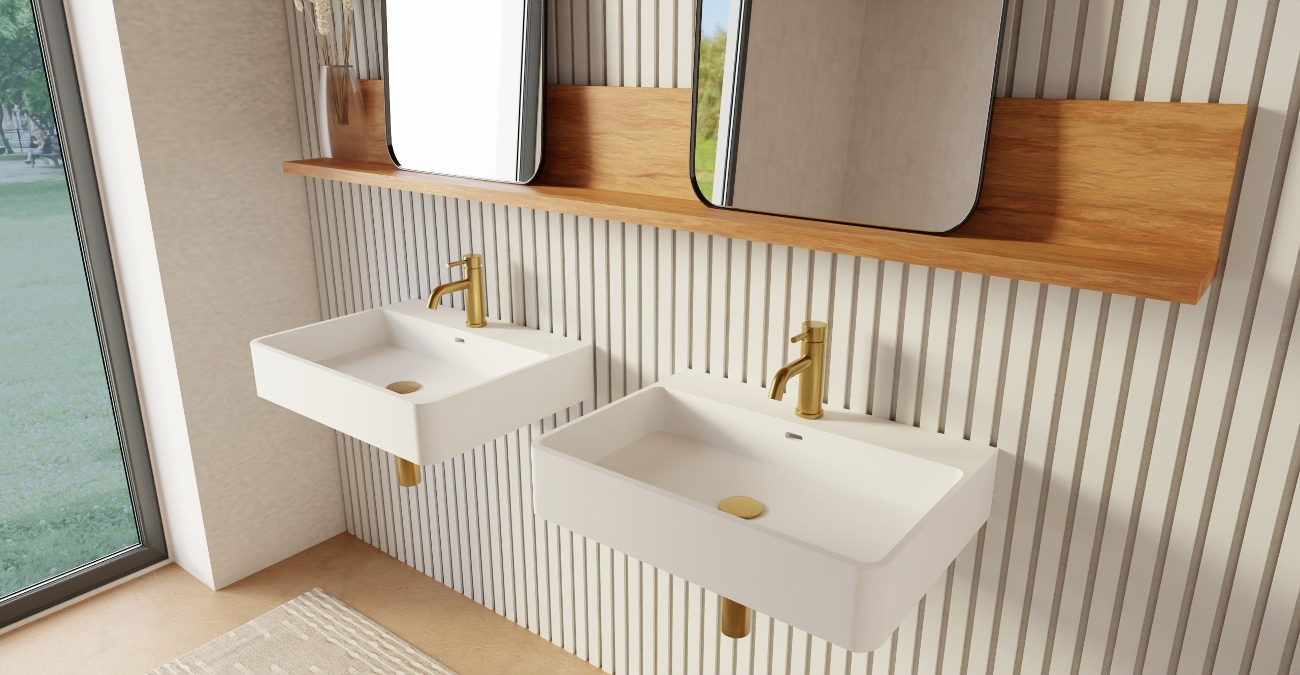 Badeloft Lavabo de Pared WT-01-M