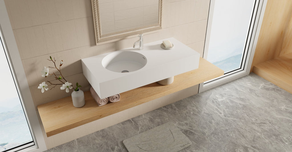 Badeloft Lavabo de Pared Oasis WT-02-A