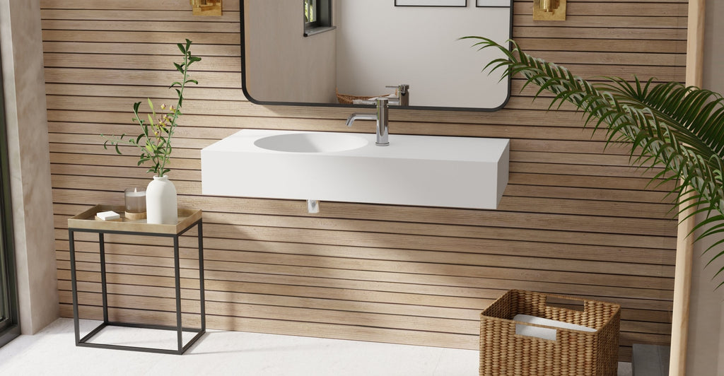 Badeloft Lavabo de Pared Oasis WT-02-A