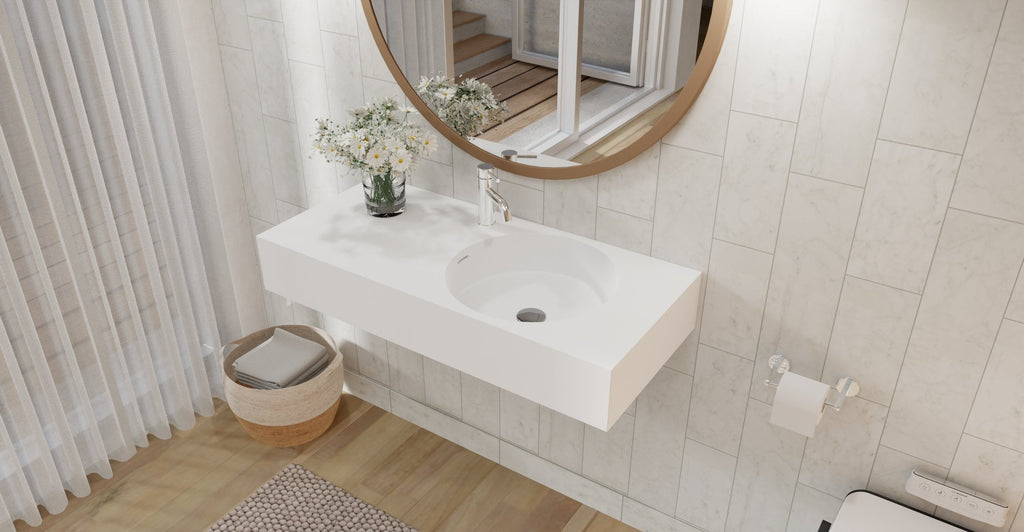 Badeloft Lavabo de Pared Oasis WT-02-B