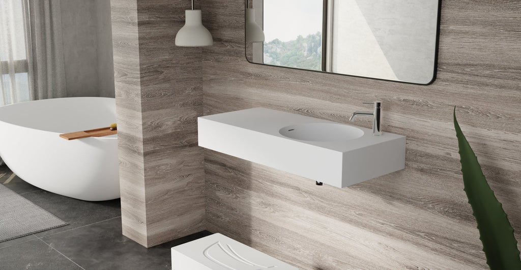 Badeloft Lavabo de Pared Oasis WT-02-B