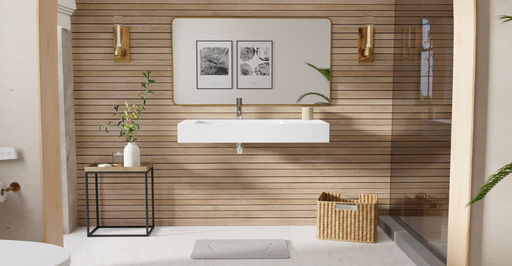 Badeloft Lavabo de Pared Tipo Rampa WT-04-A