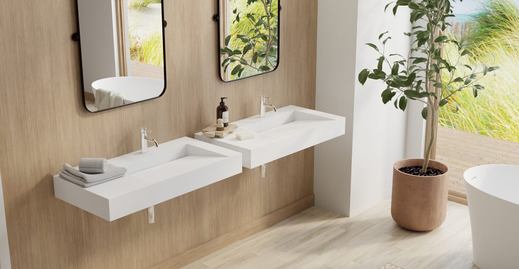 Badeloft Lavabo de Pared Tipo Rampa WT-04-B