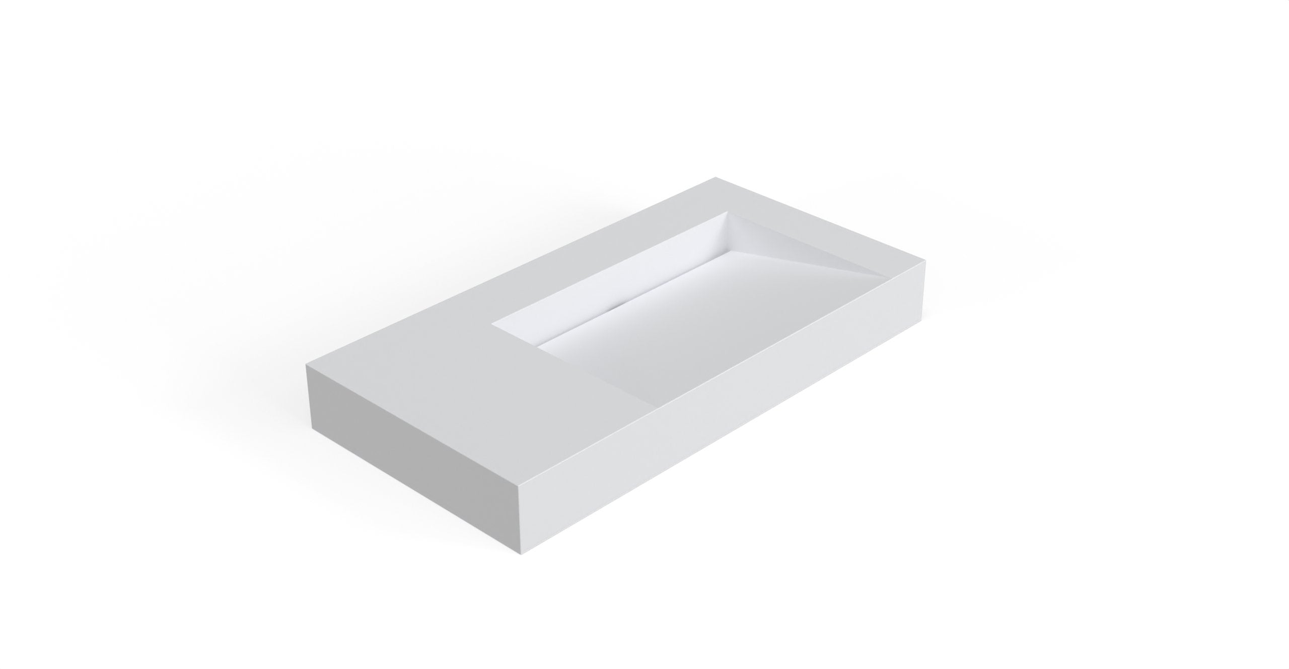 Badeloft Lavabo de Pared Tipo Rampa WT-04-B