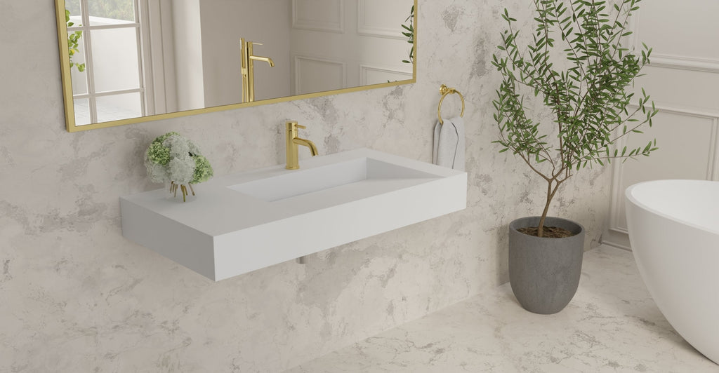 Badeloft Lavabo de Pared Tipo Rampa WT-04-B