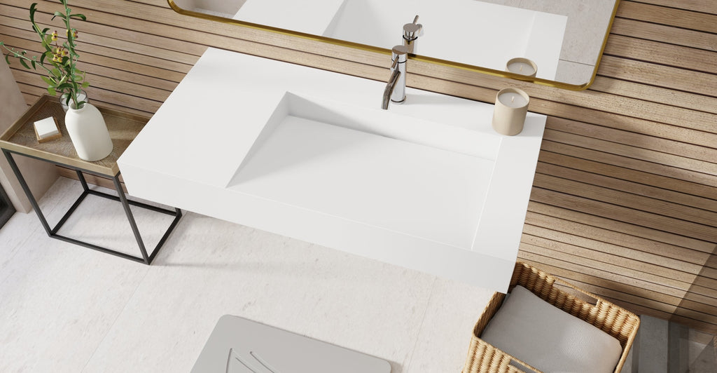 Badeloft Lavabo de Pared Tipo Rampa WT-04-B
