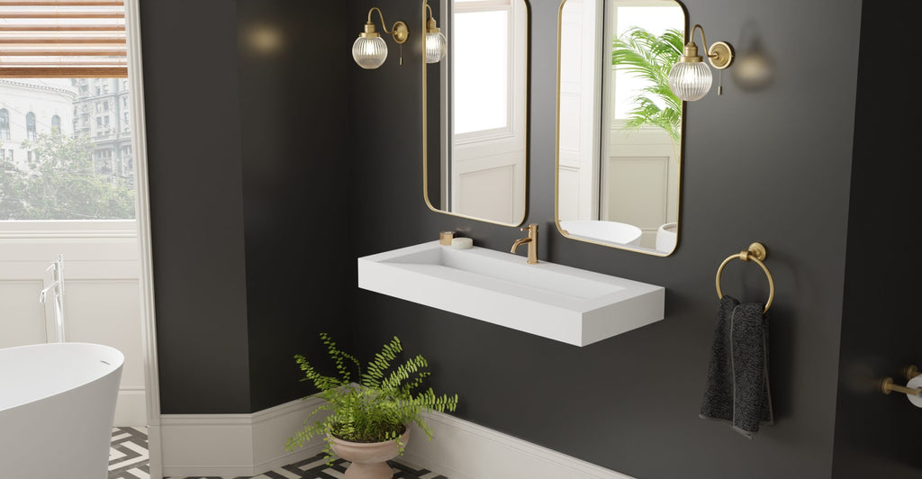 Badeloft Lavabo de Pared Tipo Rampa WT-04-C