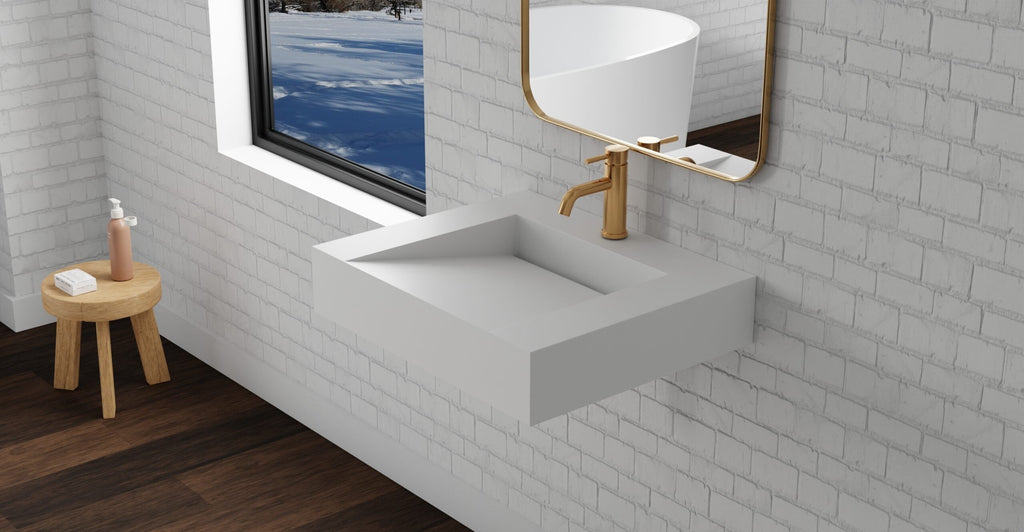 Badeloft Lavabo de Pared Tipo Rampa WT-04-E